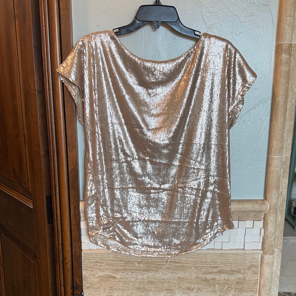 Tart Gold Sequin Blouse